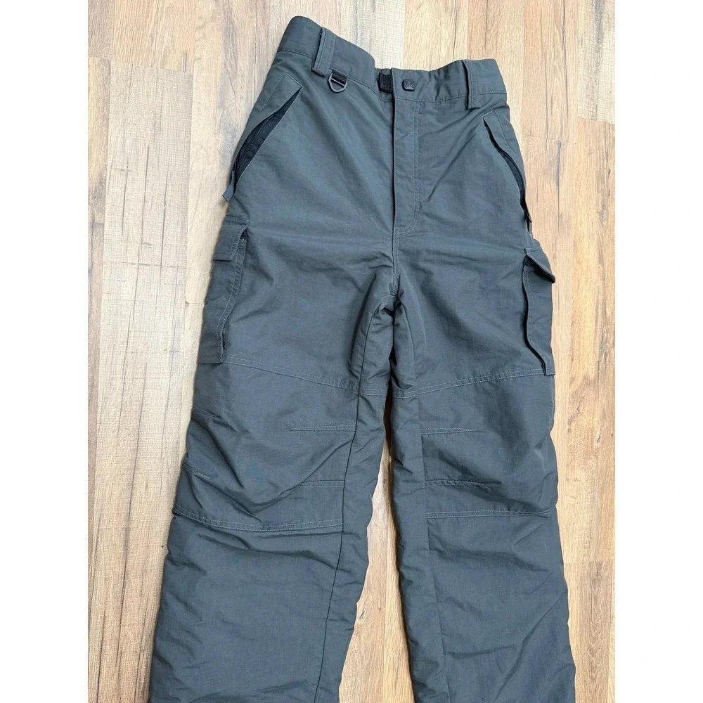 Turbine Youth XL Gray Insulated Snow Ski Cargo Pants Winter Waterproof‎